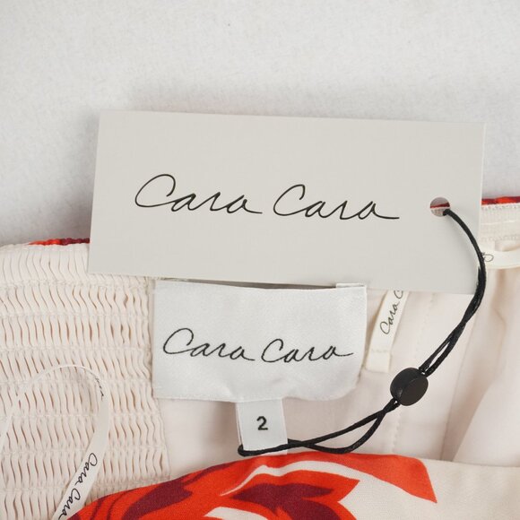 Cara Cara Newcastle Stretch Crepe Strapless Dress in Fiore Red - Size 2 - NWT - Picture 7 of 9